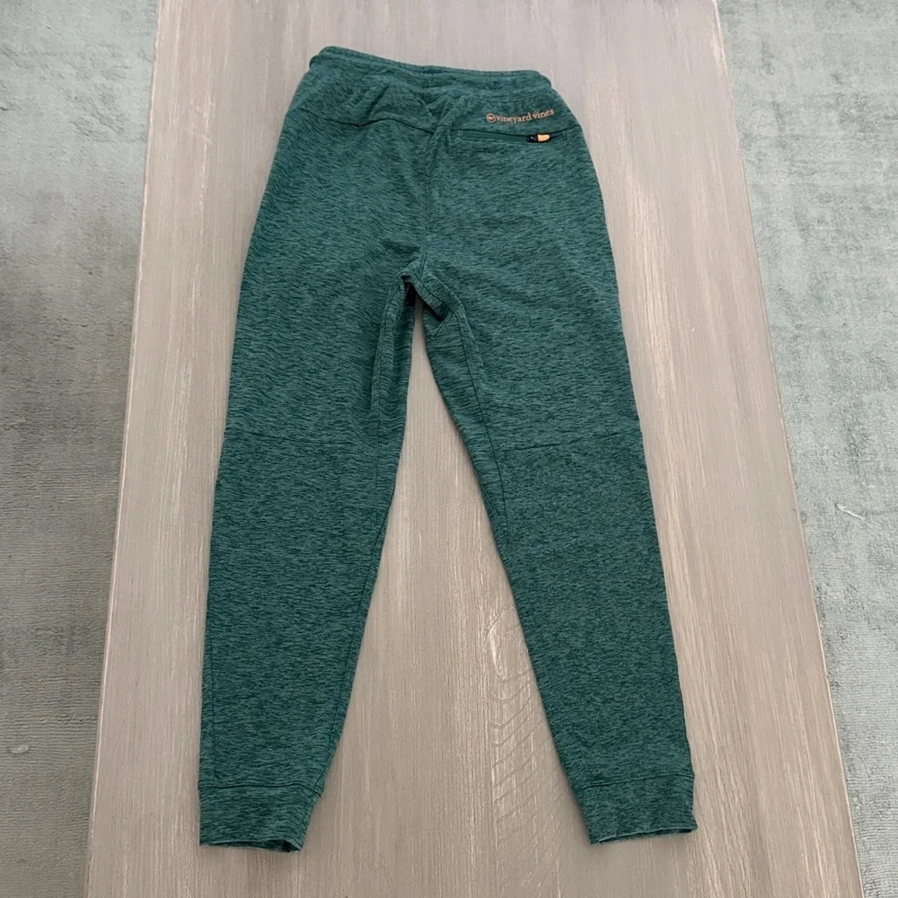 Vineyard Vines Boys Heathered Green Performance Joggers